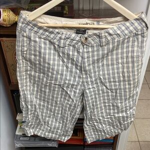 Vintage Gotcha Gray Plaid Bermuda Shorts